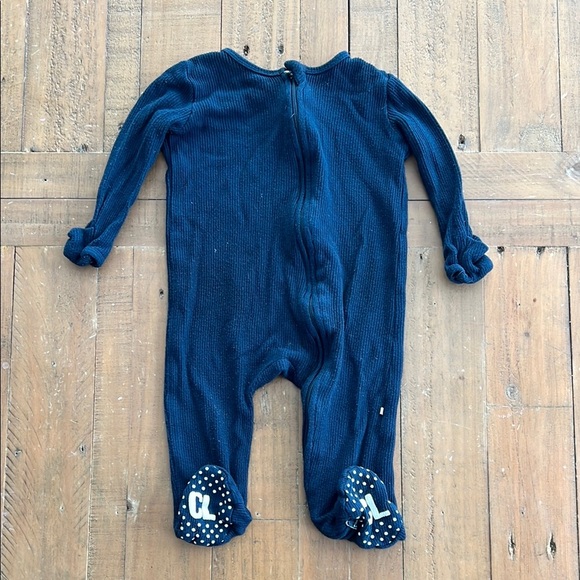 Caden lane deep teal waffled bamboo sleeper - Picture 1 of 6